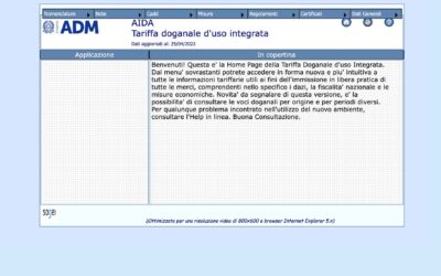 Aggiornamento della nomenclatura combinata